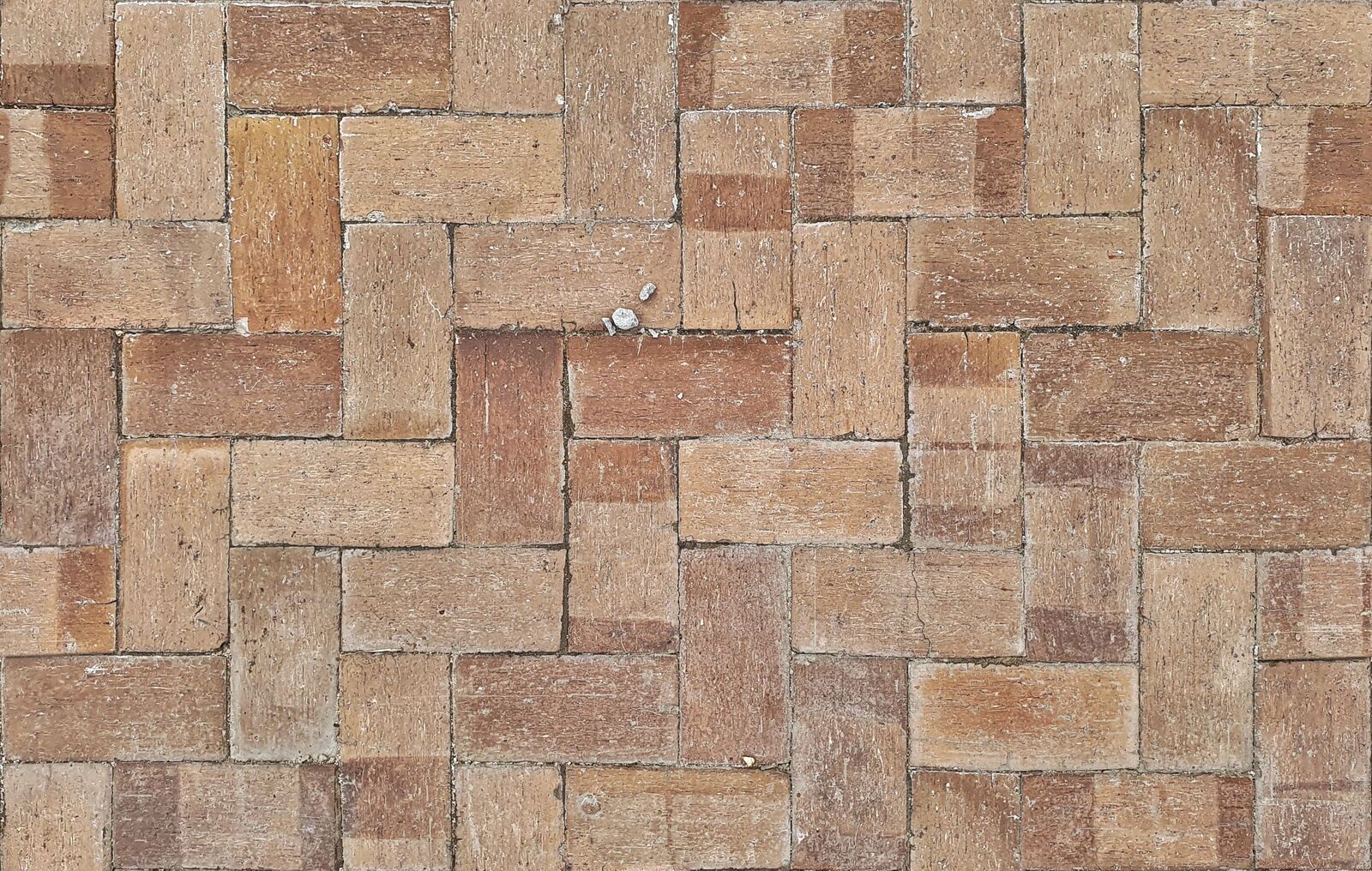 Close-up of brick paver texture and pattern